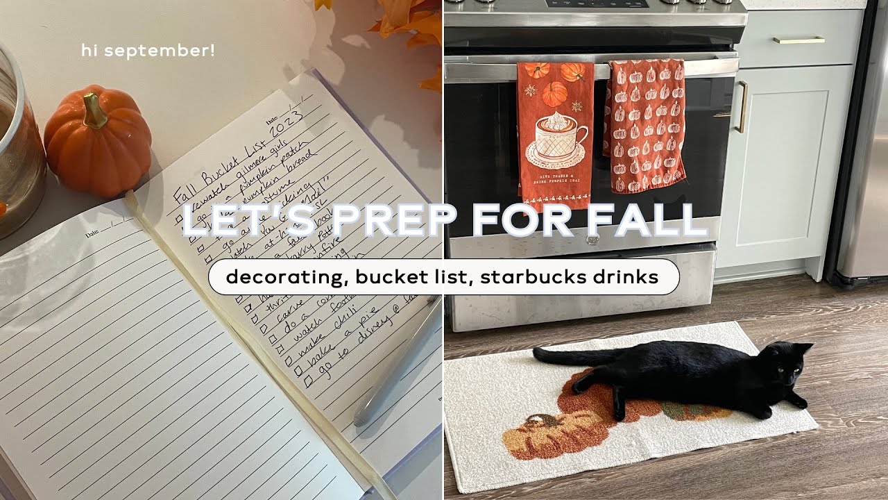 FALL PREP VLOG! decor shopping, bucket list, coffee taste test