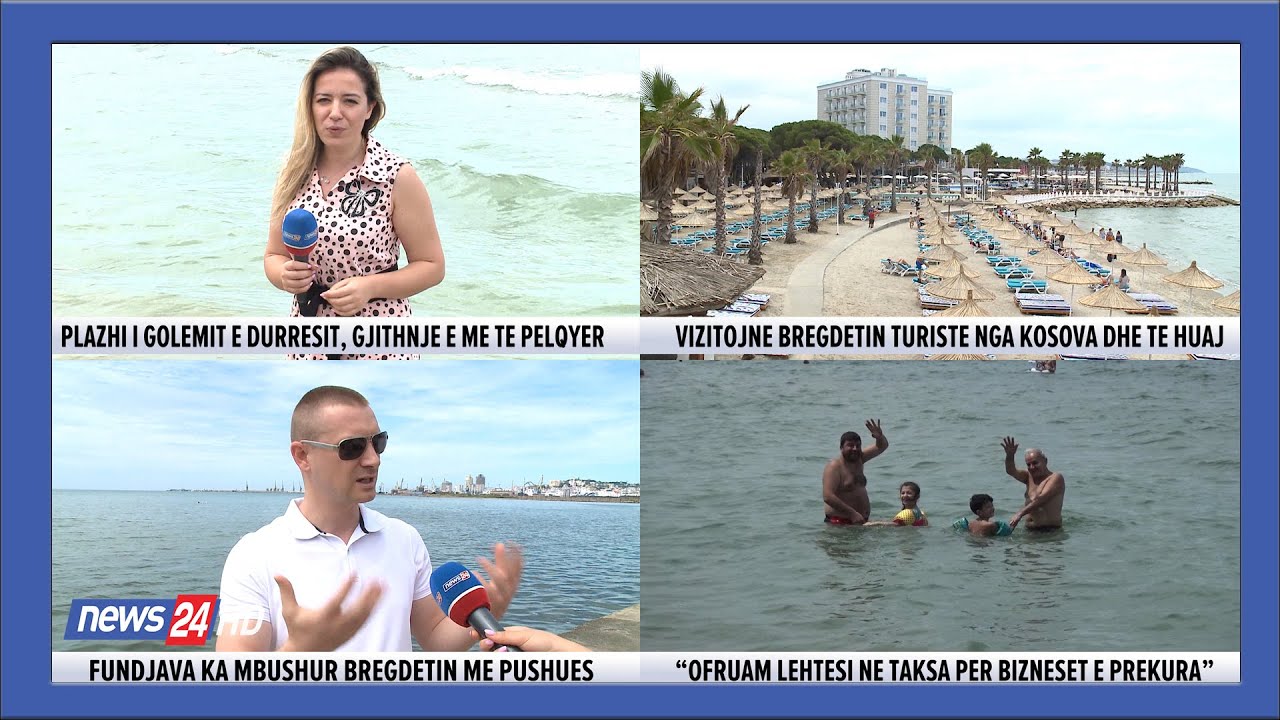 Plazhi i Golemit e Durresit, gjithnje e me te pelqyer/ Fundjava ka mbushur bregdetin me pushues