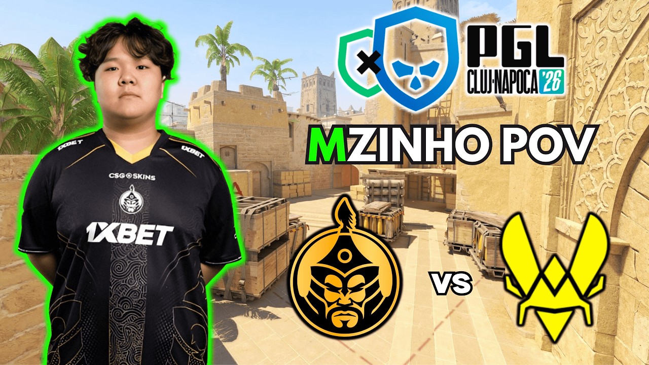 Mzinho POV | TheMongolZ vs Vitality (20/4/12) ADR 85 RATING 1.50 CS2 PGL Cluj-Napoca 2026