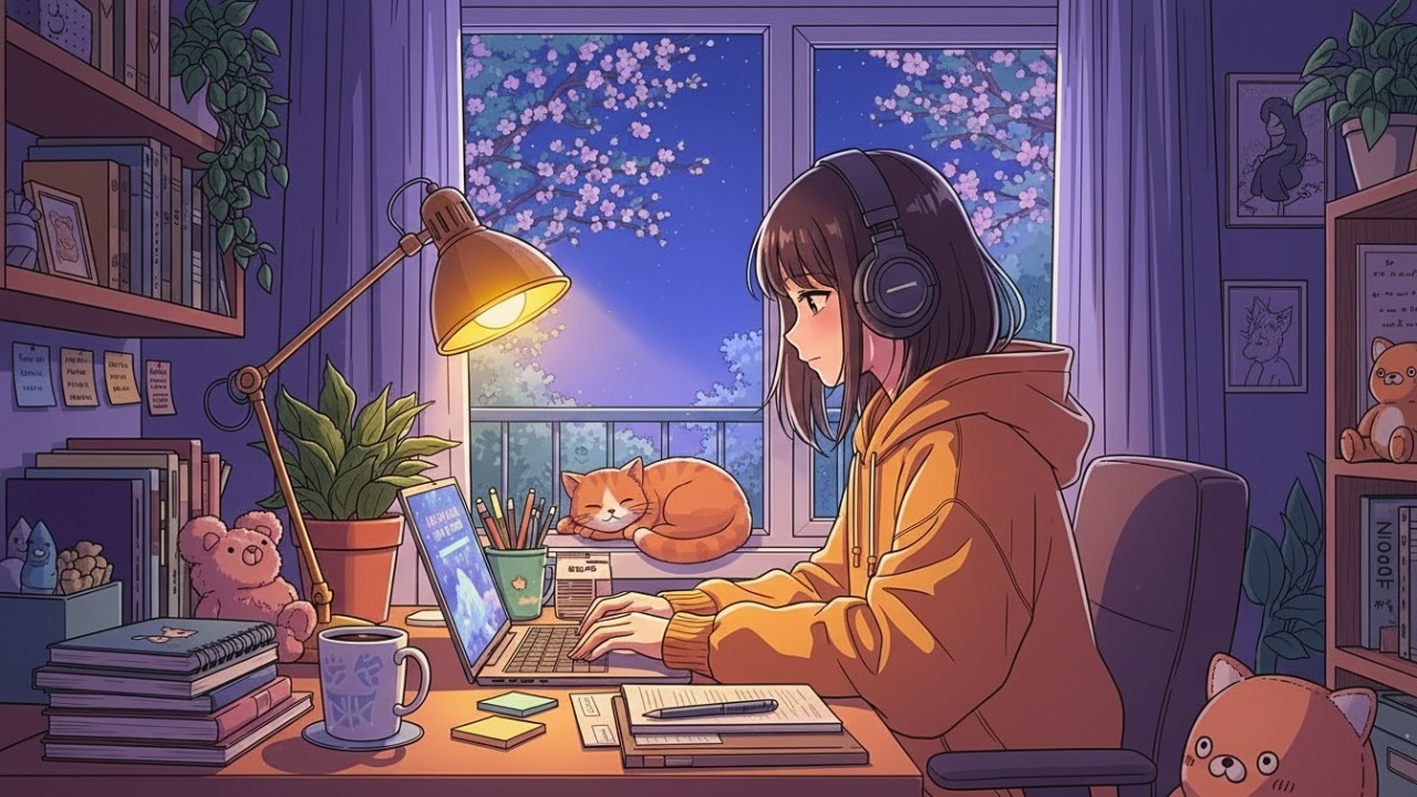 Lofi Study Music 📚 Chill Hip-Hop for Deep Focus & Relaxation 🌸 Cozy Spring Study Session