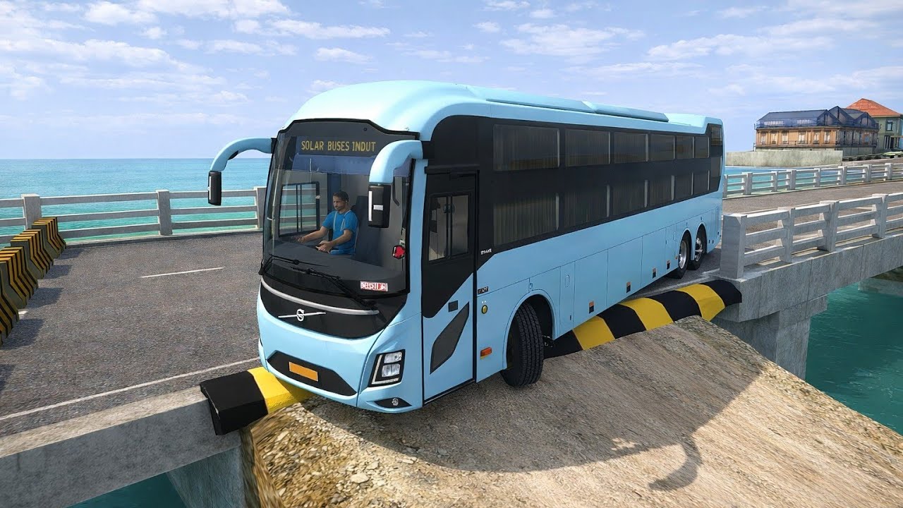 Volvo 9600s VECV Sleeper multiaxle bus mod -Bussid Bus Game - Bus Simulator Indonesia Gameplay 😱
