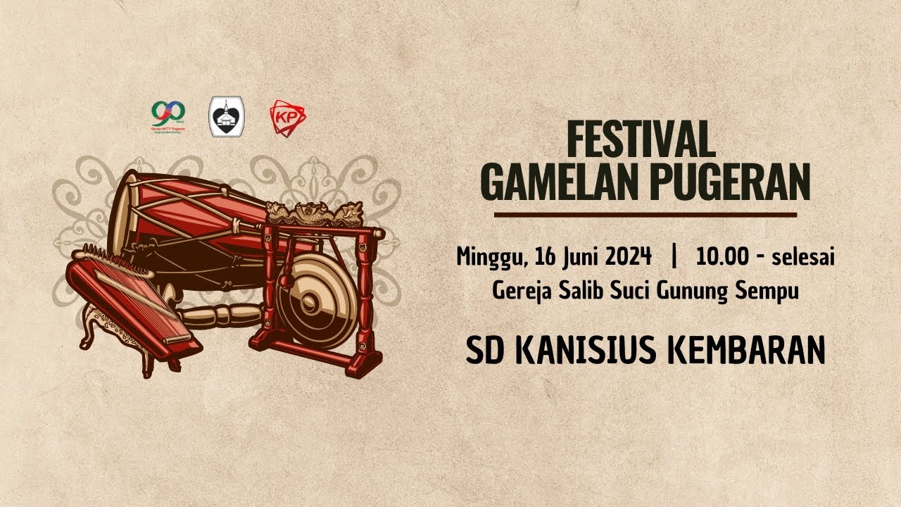 Festival Gamelan HKTY Pugeran Tahun 2024 - SD Kanisius Kembaran