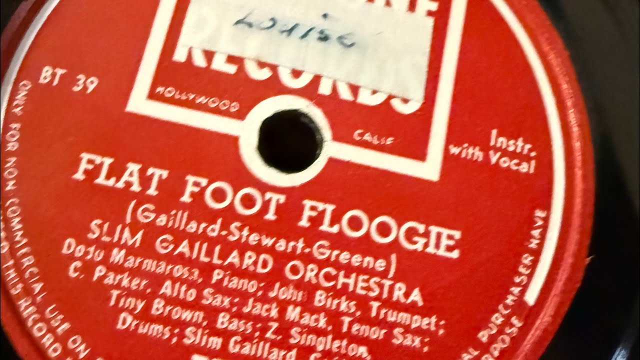 Flat Foot Floogie by Slim Gaillard Orchestra Charlie Parker