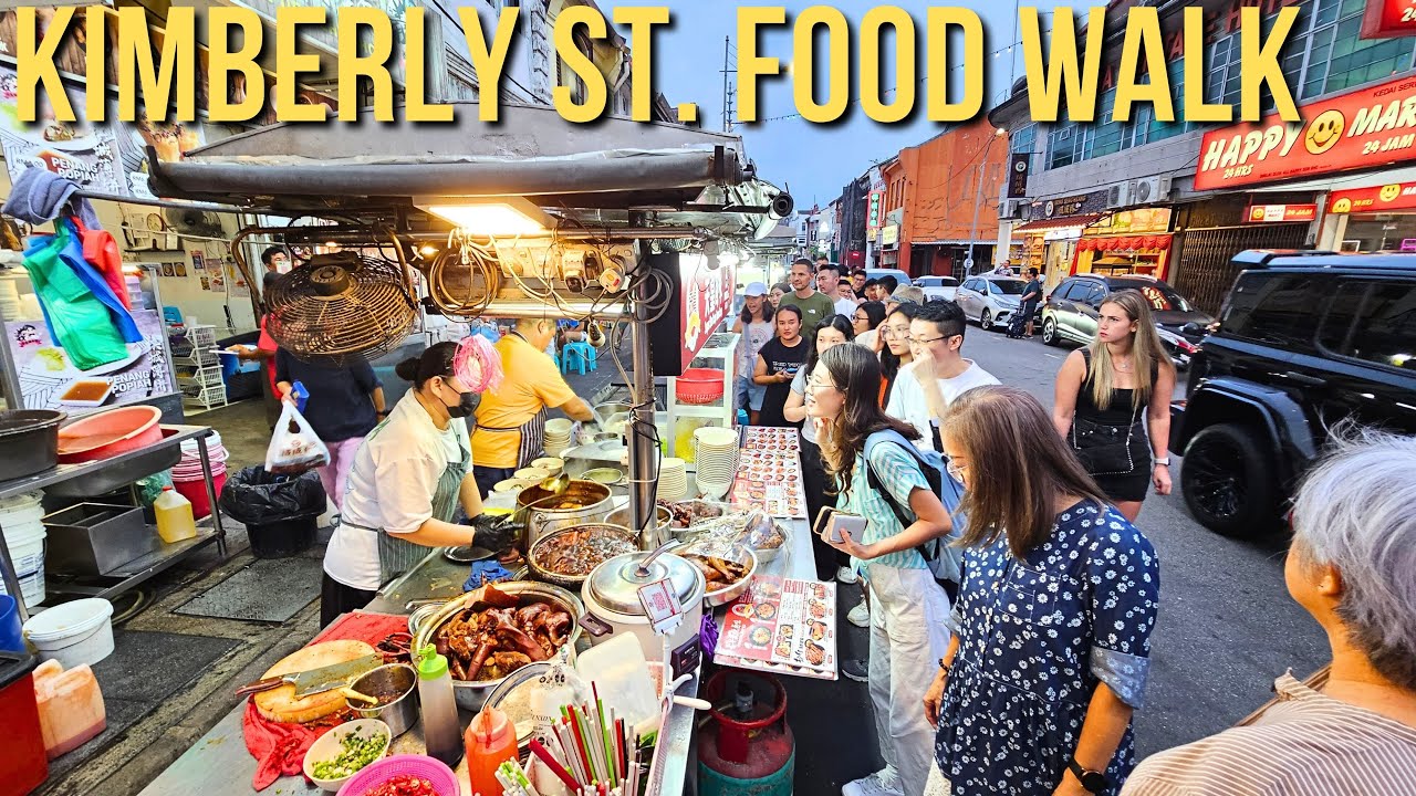 📍 Ultimate Kimberly Street Evening Food Hunt! 🌆🍜 | Penang Street Food 4K UHD