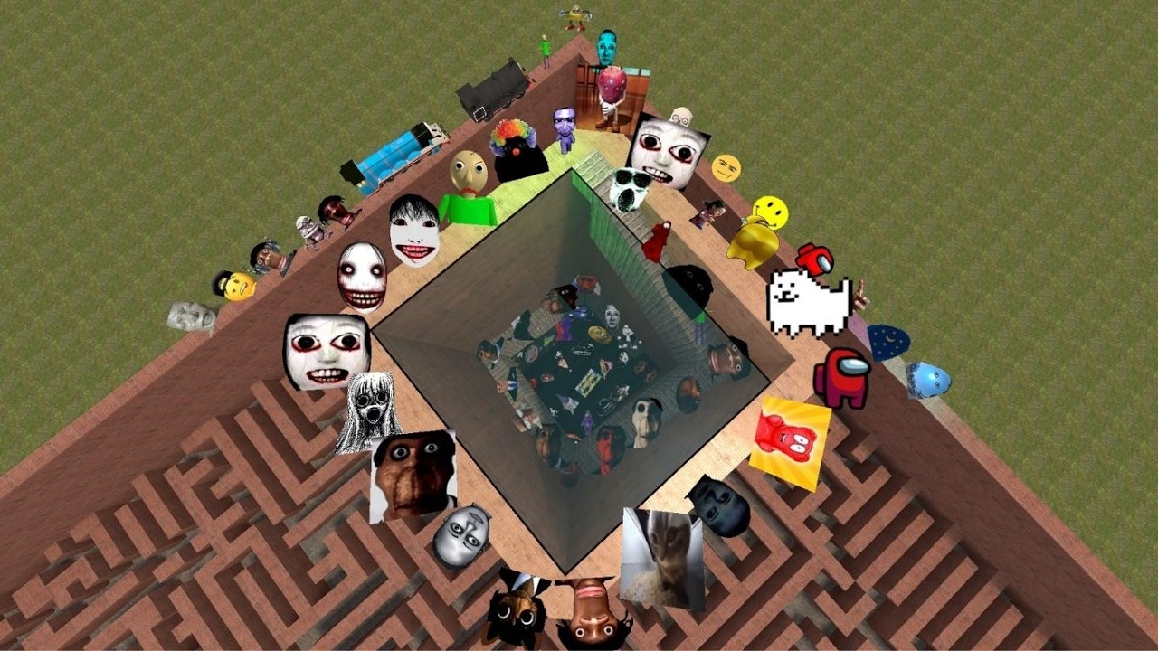 Auughh Kloker  And Others Nextbots With Me In The Maze Nextbot Gmod  #Gmod #gaming #nextbots