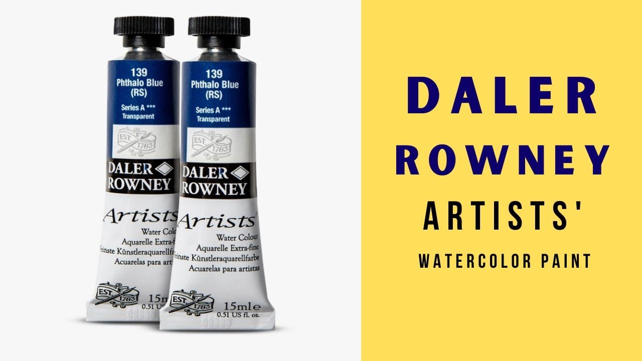 Daler Rowney Artists' range - swatch and review - a totally underrated watercolor brand!