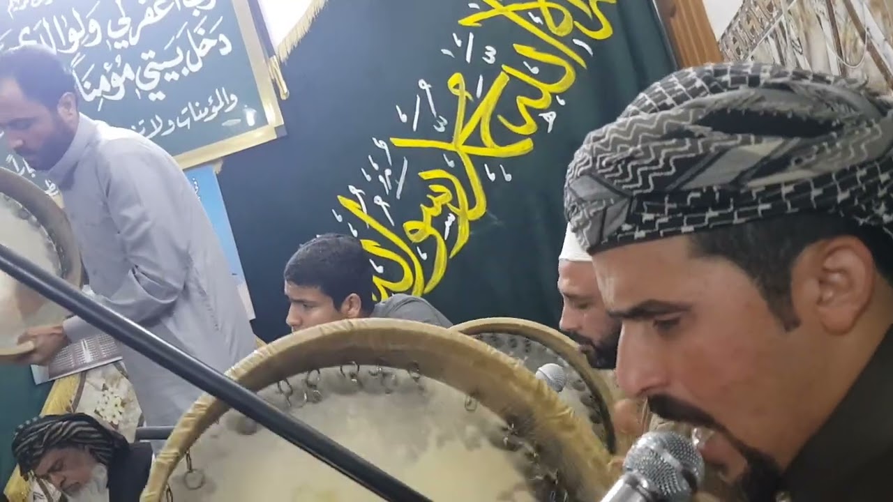 في تكية سيد حسن النعيمي المداح ابو معتز قصيدة / رشد يهل الرجايب وين هالنية / ابد ماكول ساداتي واهلنة