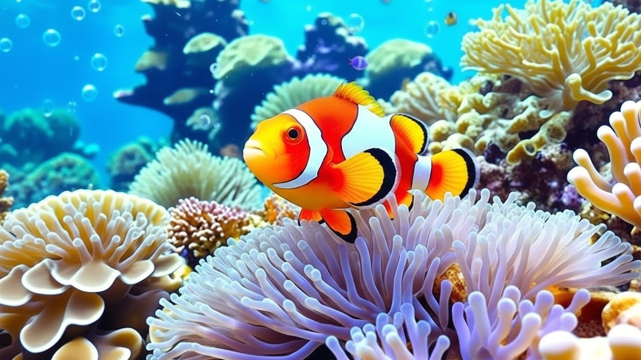 The Best 4K Aquarium - Dive Into The Mesmerizing Underwater Realm, Sea Jellyfish, Coral Reefs .