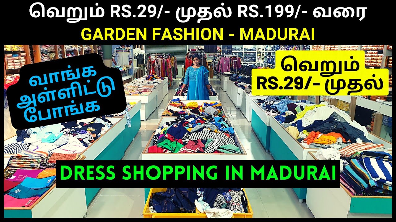 வெறும் Rs.29 முதல் Rs.199 வரை | Garden Fashion Madurai | Dress Shopping | Madras Tamil Priya jkf