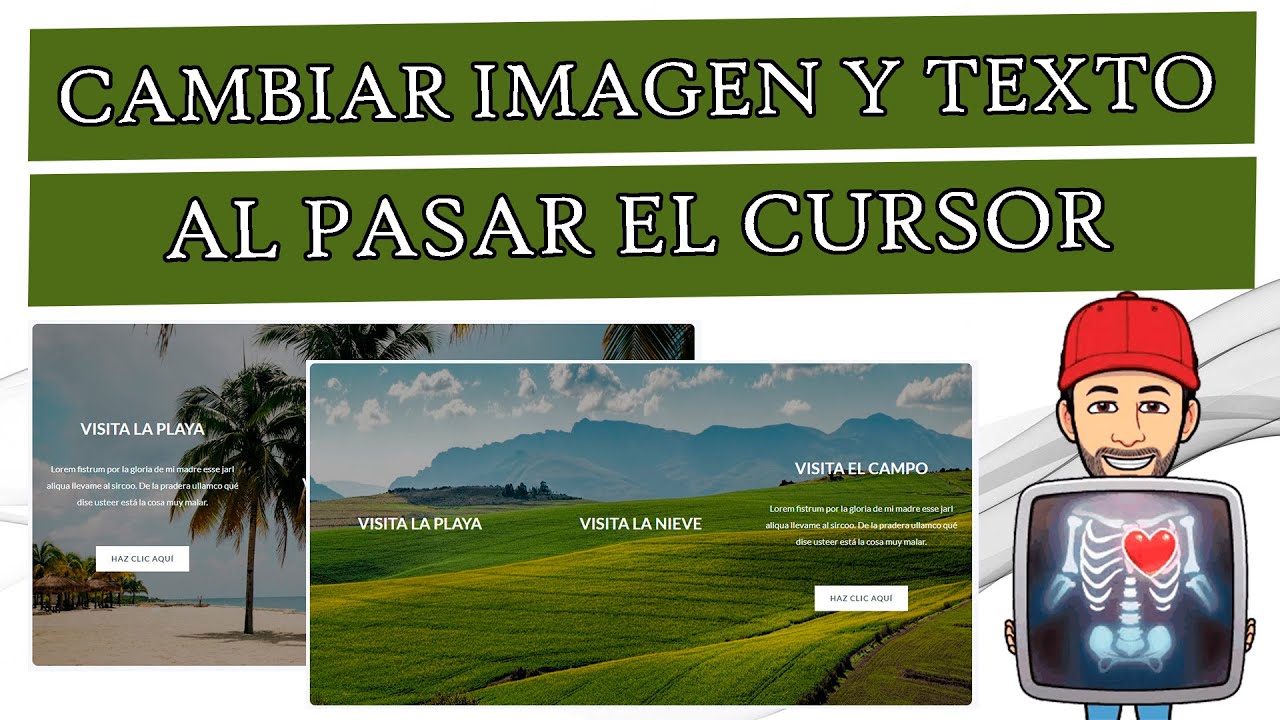 🖐️cambiar imagen y texto al pasar el cursor por las columnas en elementor, wordpress 194, tutorial