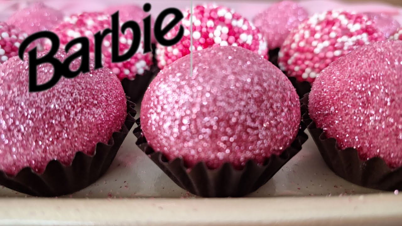 DOCES PARA FESTA DA BARBIE!! Como fazer brigadeiro para festa da barbie