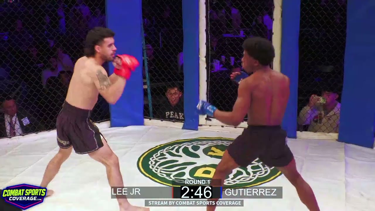 ALEX GUTIERREZ SOCCER KICKS TKO WIN OVER ZACH LEE JR AT LONE STAR FIGHT LEAGUE (FULL FIGHT)