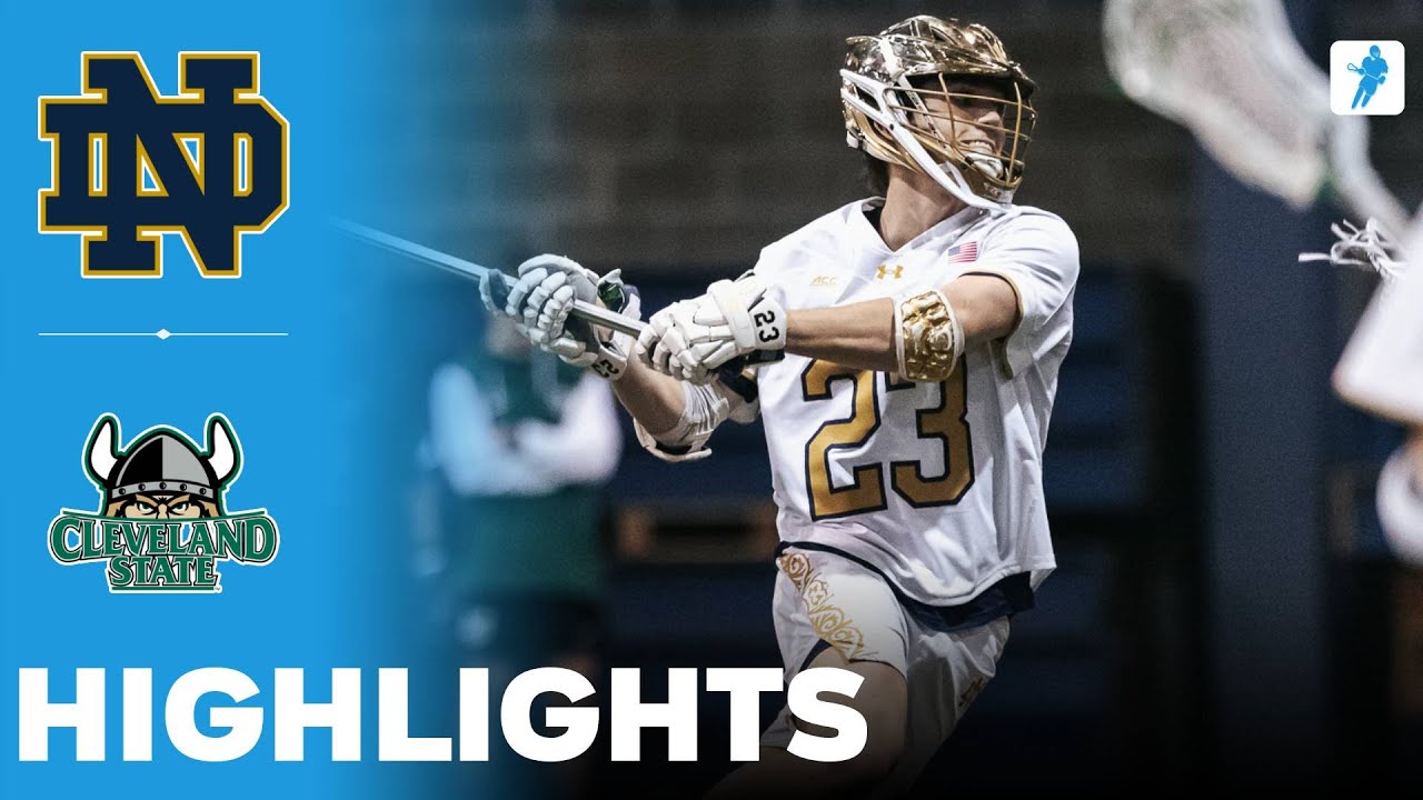 Notre Dame vs Cleveland State | NCAA College Lacrosse | Highlights - February 12, 2025