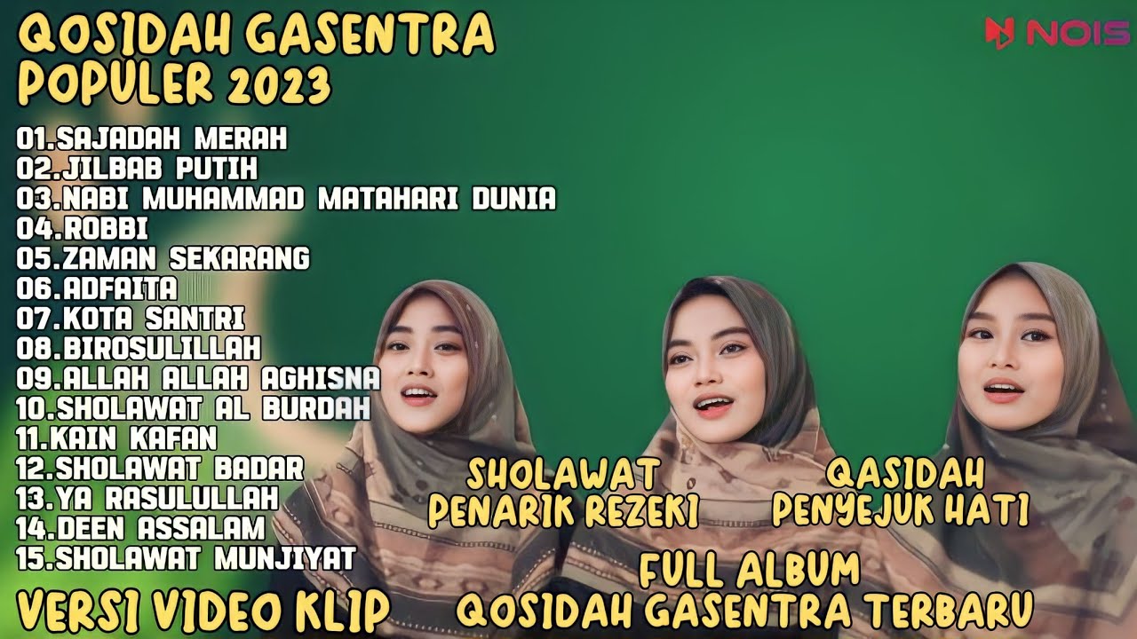 SALMA GASENTRA-SAJADAH MERAH,JILBAB PUTIH,SHOLAWAT QOSIDAH PENYEJUK HATI GASENTRA TERBARU