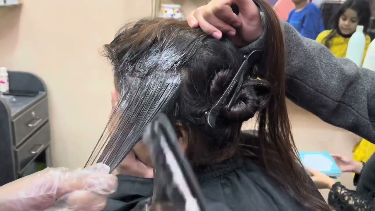 How to cover two tone hairs with gray coverage at home | eazicolor 7.3