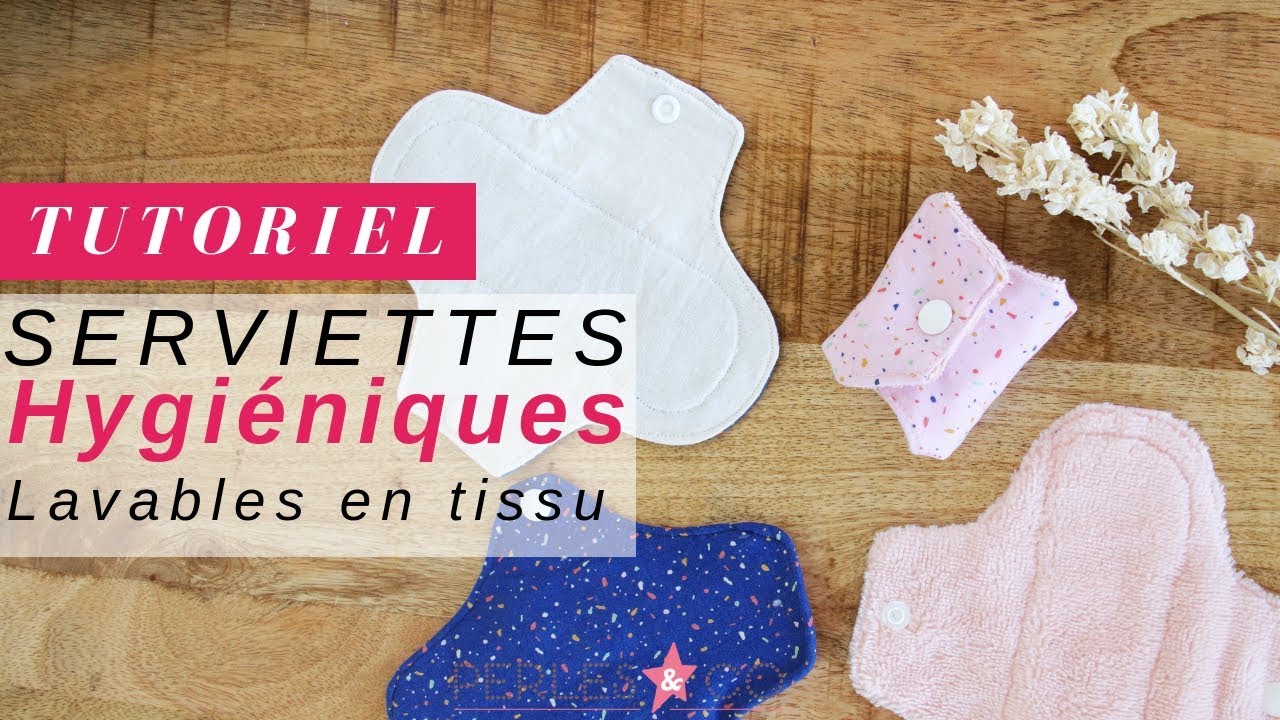 TUTO COUTURE | COUDRE DES SERVIETTES HYGIÉNIQUES LAVABLES EN TISSU OEKO TEX ET MICRO POLAIRE
