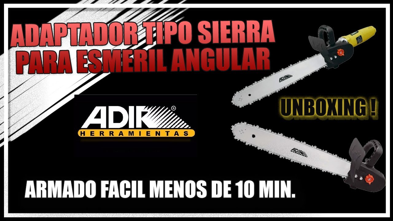 ⚙️ INCREIBLE! ADAPTADOR Tipo MOTOSIERRA para esmeril o amoladora TRANSFORMA TU ESMERIL