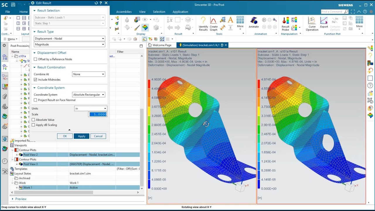 Simcenter 3D midsurfacing and shell meshing an aerospace sheet metal bracket under Teamcenter