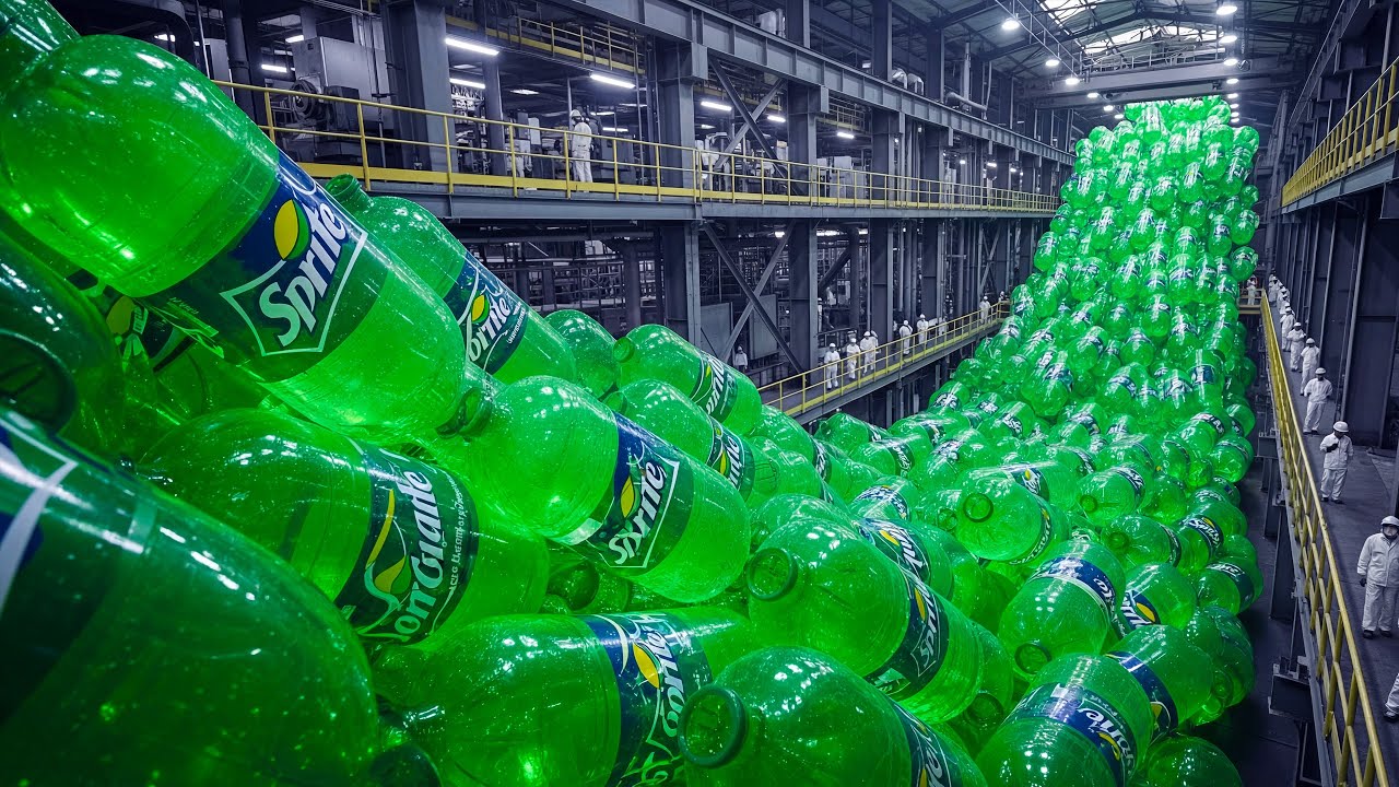 Inside the Billion Dollar Sprite Factory - From Syrup to Citrus Fizz (Full Process)