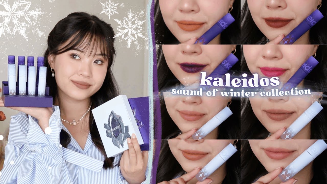 KALEIDOS SOUND OF WINTER COLLECTION ❄️ swatches + comparisons!
