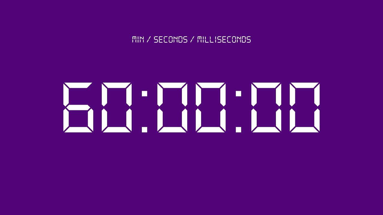 60 minute countdown timer