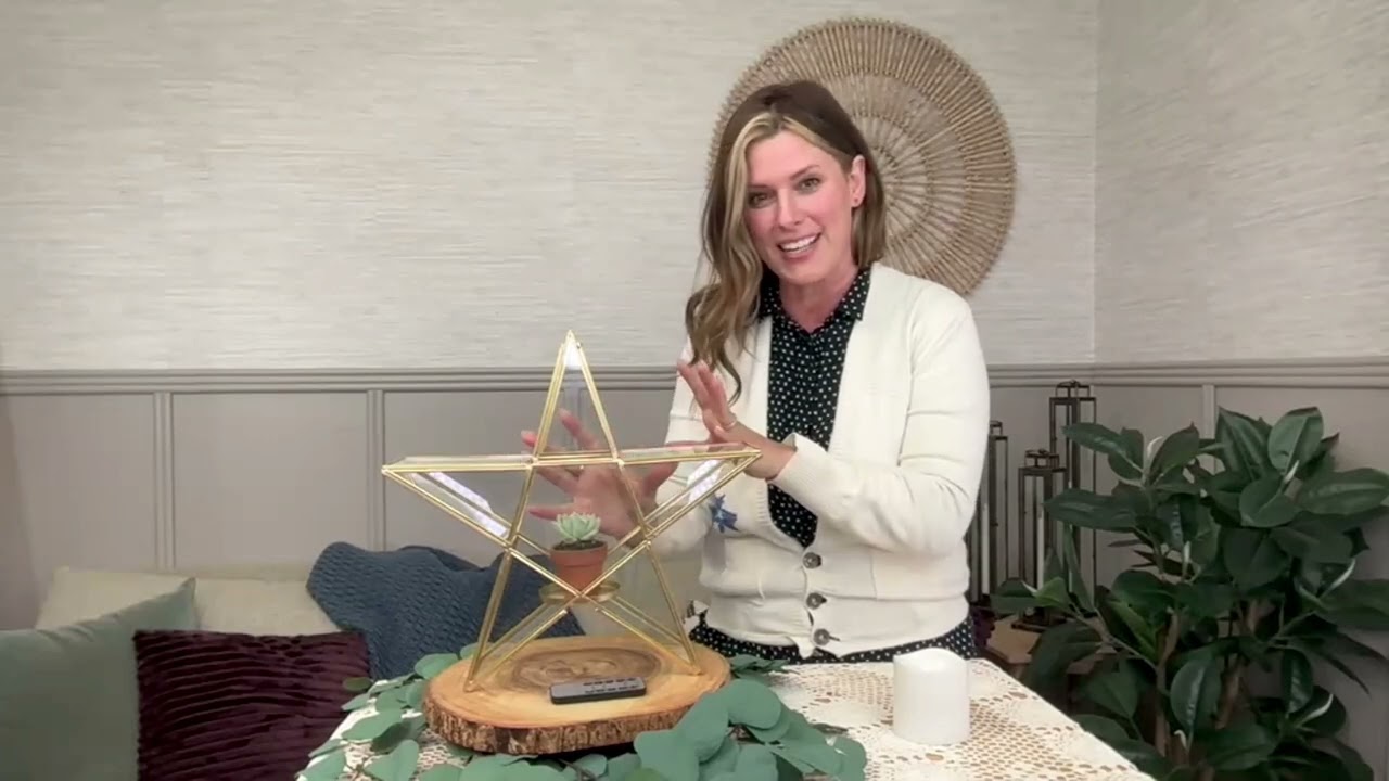 Home Reflections Flameless Star Lantern on QVC