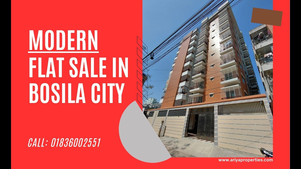 Bosila City 1560 SQFT Brand New Luxury Flat in Sale || Ariya Properties