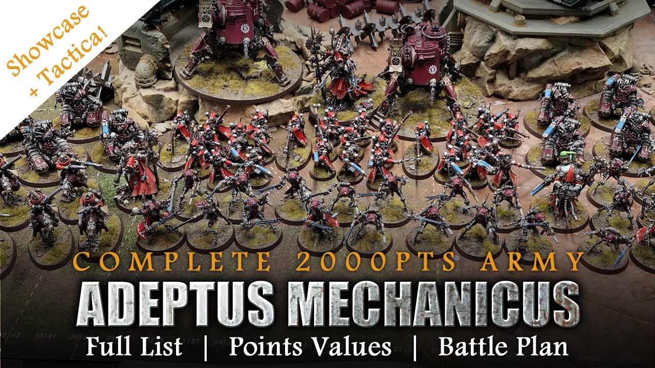 ADEPTUS MECHANICUS 10th Edition 2000pts List Warhammer 40K Complete Army Showcase + Tactica