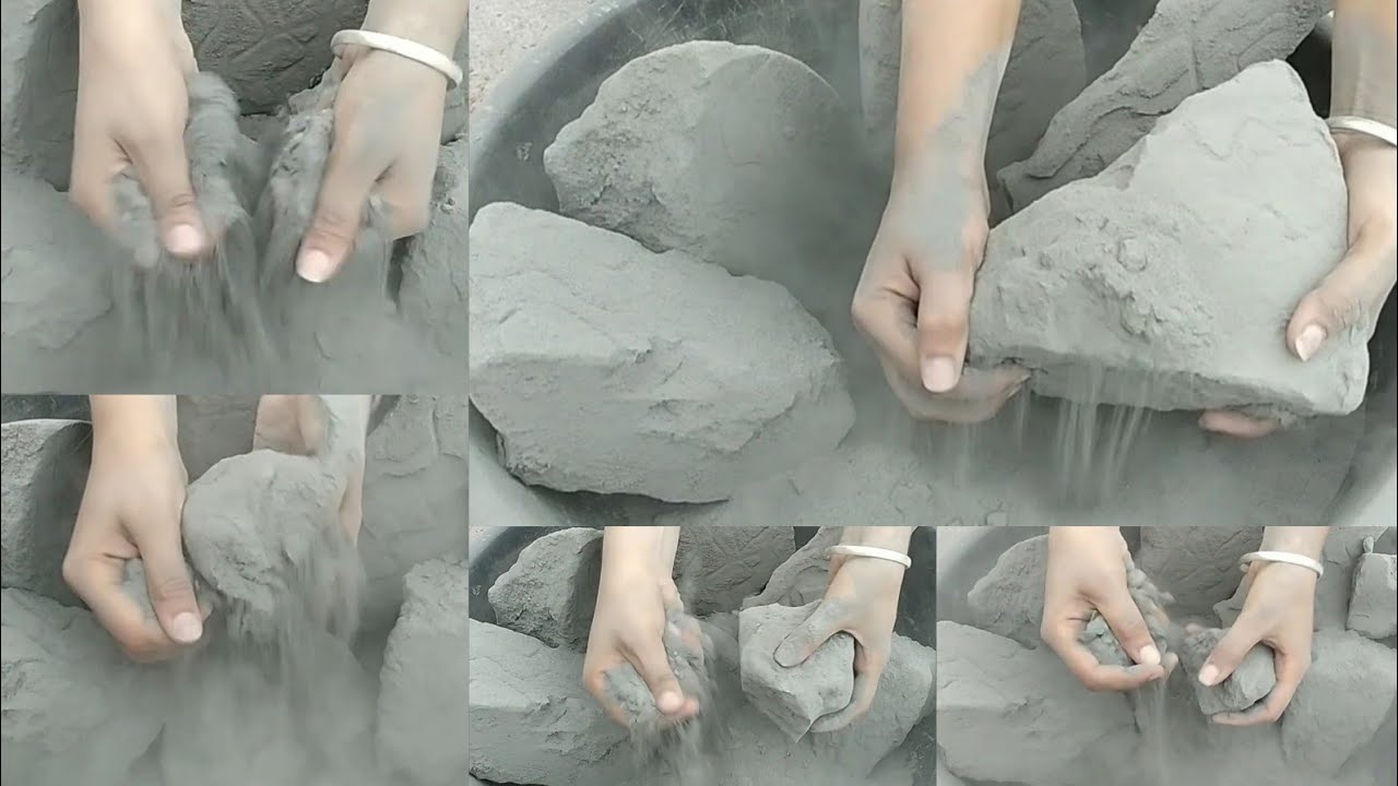 ASMR: Very soft dusty🤤 PURE CEMENT DRY/WET💦 CRUMBLES || VERY SATISFYING & RELAXING 💆ASMR