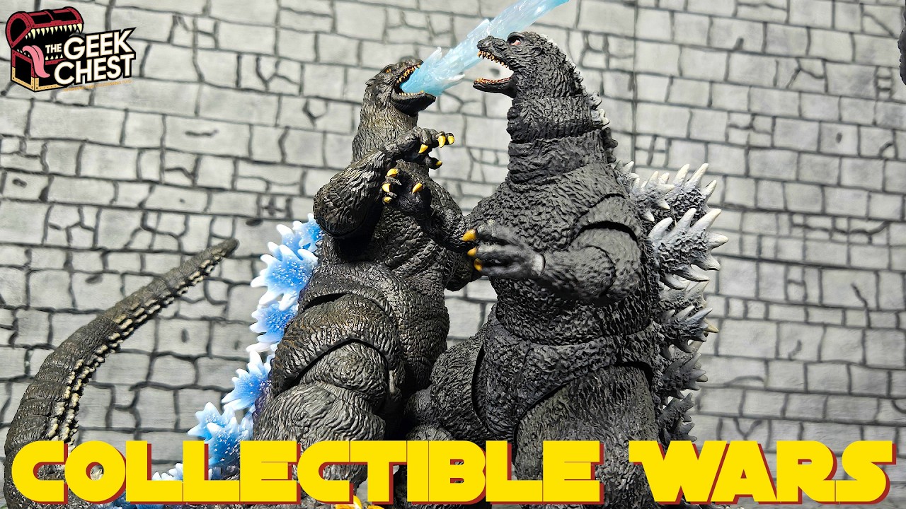 Hiya Godzilla Exsquisite Basics 1991 Hokkado Ver. VS SH Monsterarts Godzilla 91 - Collectible Wars