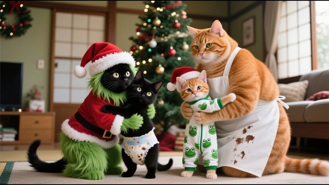 This Christmas Story of Mama Cat and Ginger Kitten Will Melt Your Heart