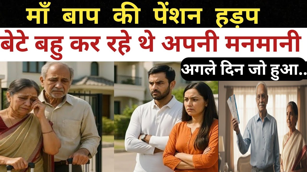 बेटे बहु ने किया पिता की पेंशन पर कब्ज़ा.. पिता ने लिया रौद्र रूप...#emotionalstory 
