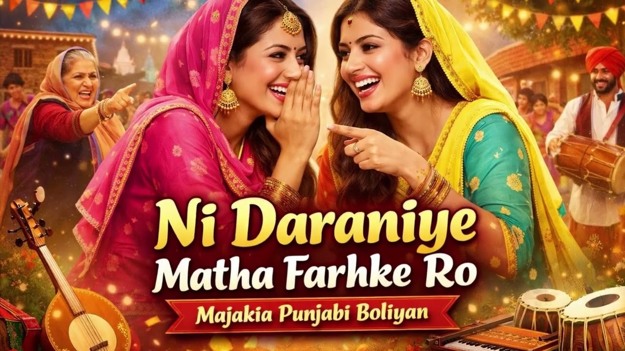 Ni Daraniye Matha Farhke Ro | Majakia Punjabi Boliyan Song | Darani Jathani Funny Folk Song 2026