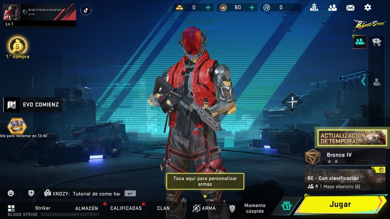 Subiendo mi cuenta nueva de Blood Strike....