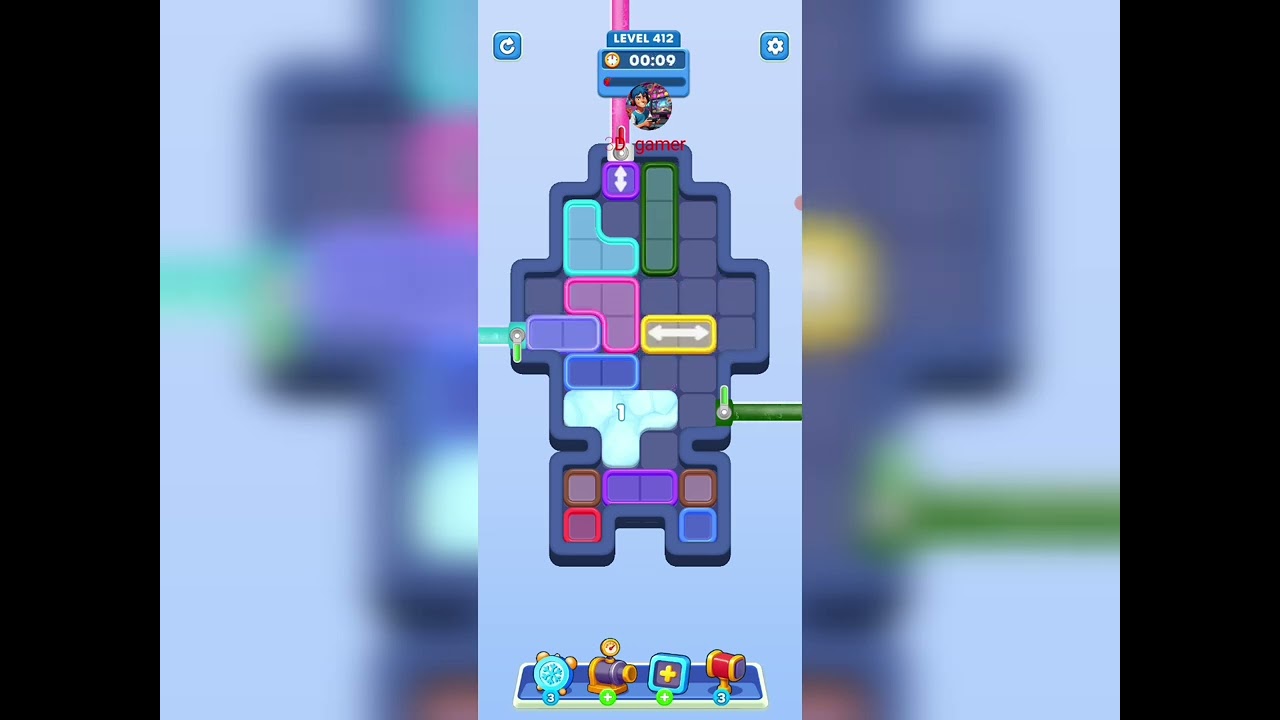 Water out puzzle level 412 Solution and walkthrough for gameplay 