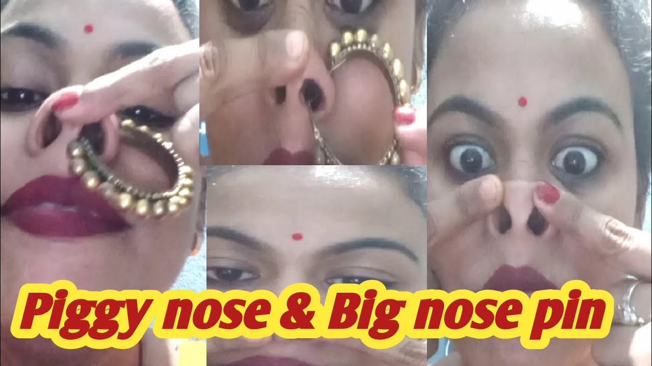 #piggy nose challenge#funny video#requested video#@Rini's simple lifestyle