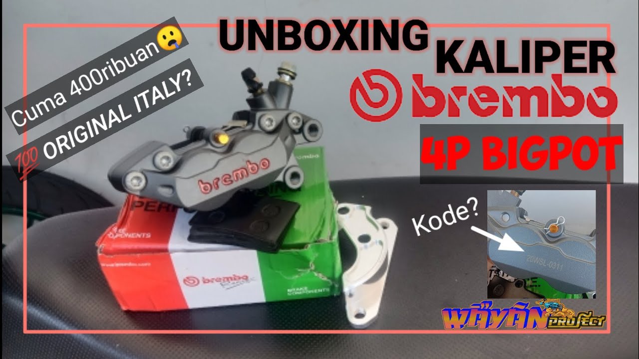 KALIPER BREMBO 4P BIGPOT🤤 | REVIEW DAN UNBOXING | #BREMBOBIGPOT #KALIPERBREMBOBIGPOT