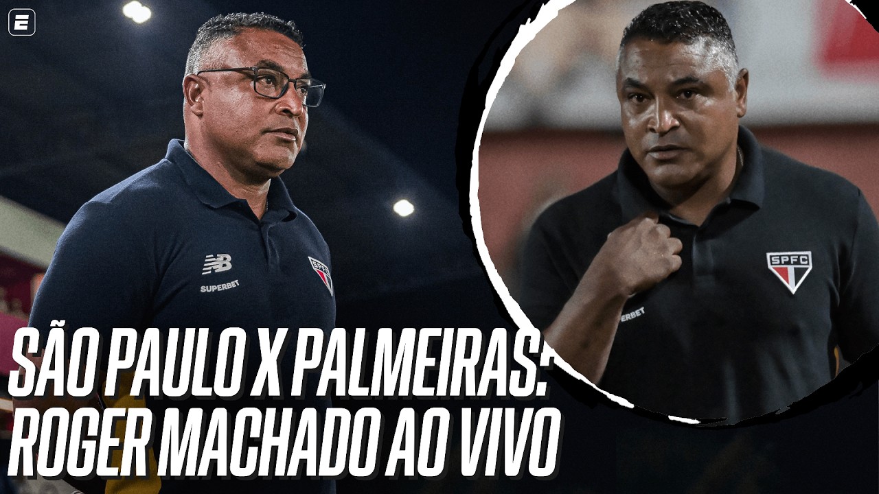 S&Atilde;O PAULO 0x1 PALMEIRAS: ROGER MACHADO FALA AO VIVO AP&Oacute;S PARTIDA DO BRASILEIR&Atilde;O