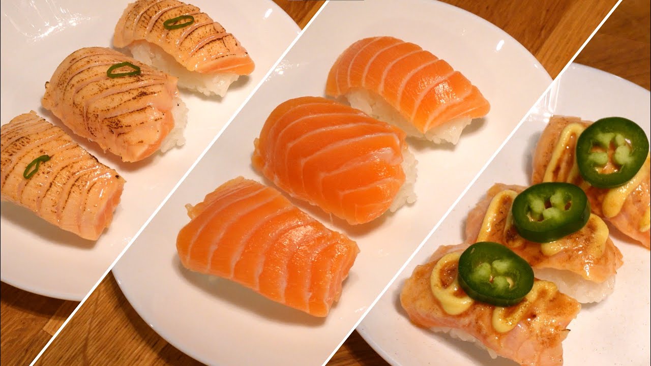Torched Salmon Sushi | How to Cure Salmon for Sushi and Sashimi