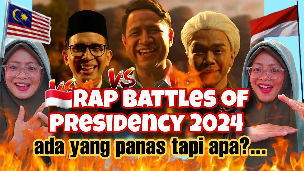 Anies vs Prabowo vs Ganjar  - Epic Rap Battles of Presidency 2024 Malaysian React