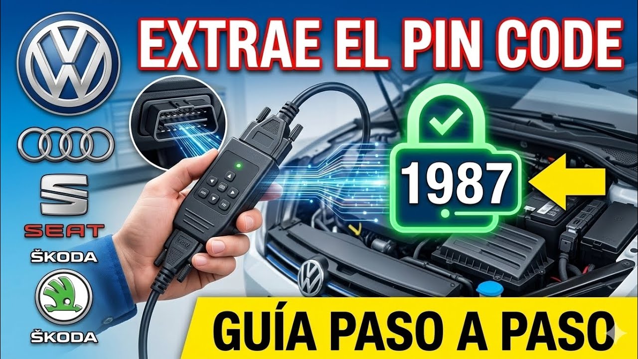  ¡NO PAGUES MÁS! 🔑 Extrae el PIN CODE de tu Volkswagen/Audi/skoda