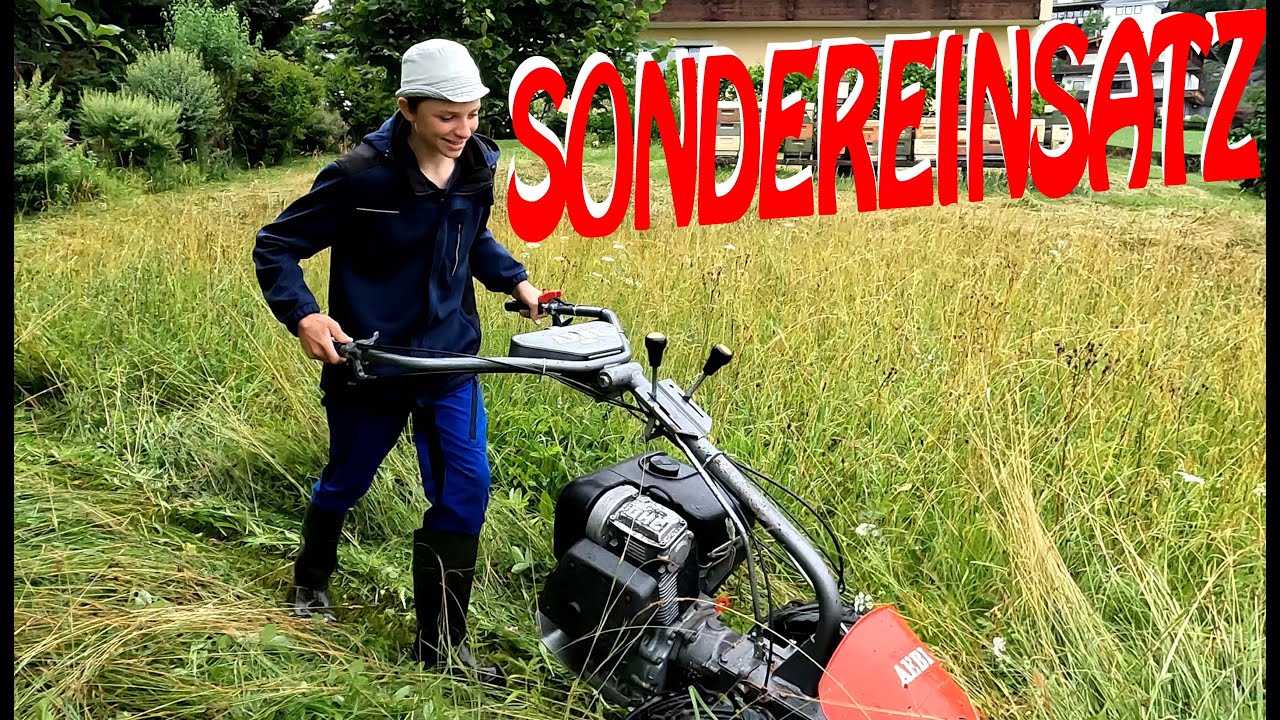 SONDEREINSATZ mit AEBI Motormäher