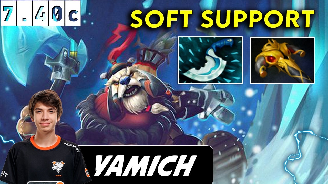 Yamich Tusk Soft Support - Dota 2 Patch 7.40c Pro Player Full Gameplay