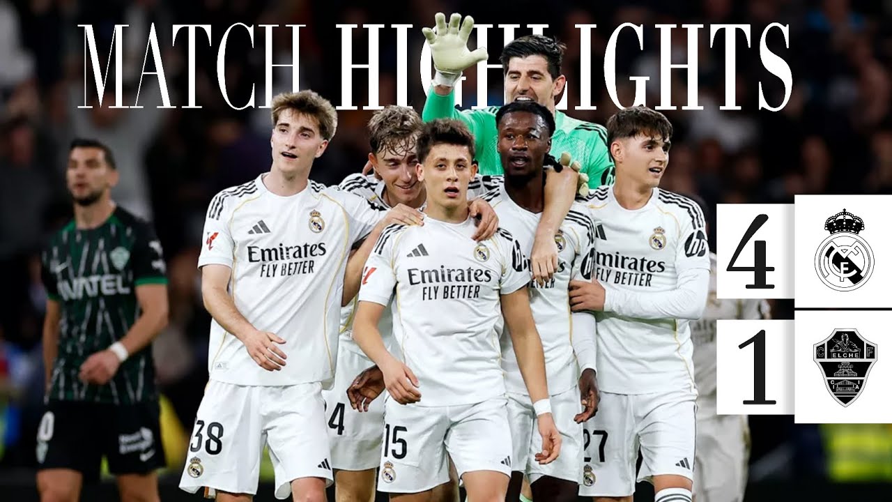 Arda Güler & Valverde Shine! Real Madrid 4-1 Elche Highlights