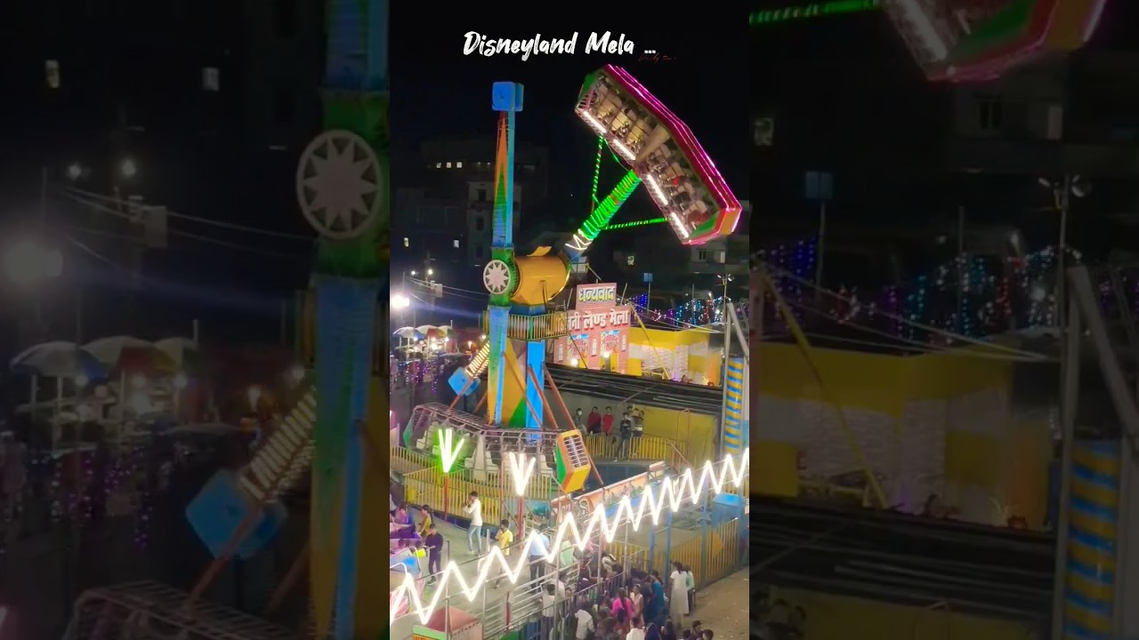 Disneyland Mela Gaya 📍 360&deg; danger jhula 😱 #disneyland #mela #shorts #ytshorts