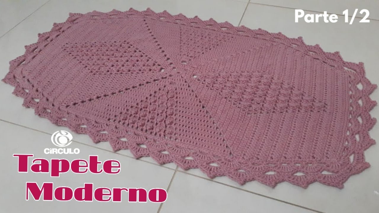 Tapete Moderno em Croch&ecirc; Parte 1/2