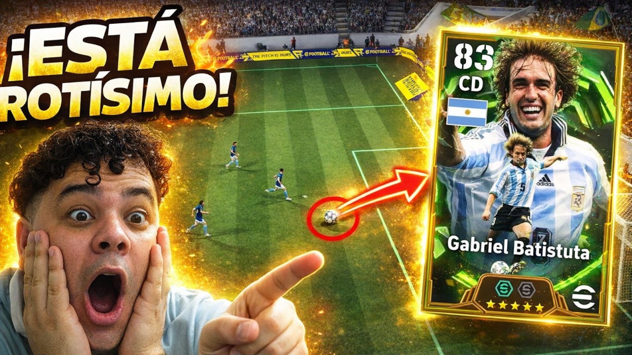¡ESTA CARTA DE BATISTUTA ES UNA LOCURA!😱 Cómo Conseguirla+Gameplay 🔥