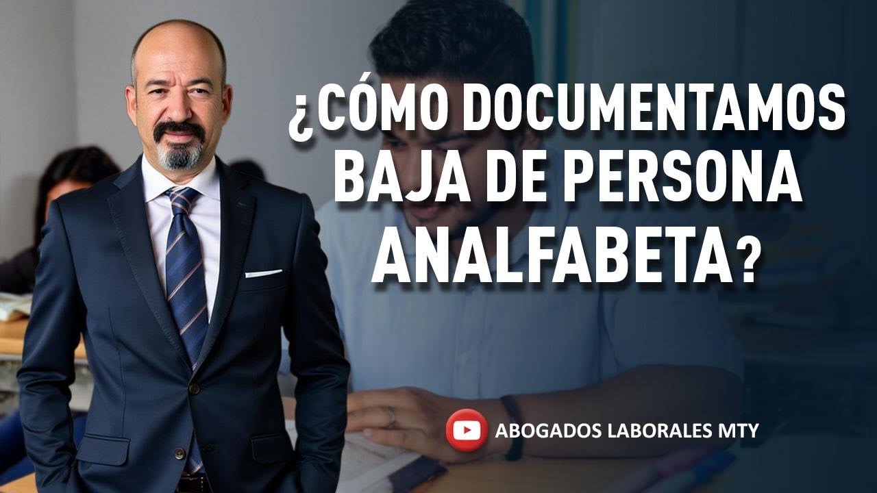 COMO DOCUMENTAR BAJA DE PERSONA ANALFABETA