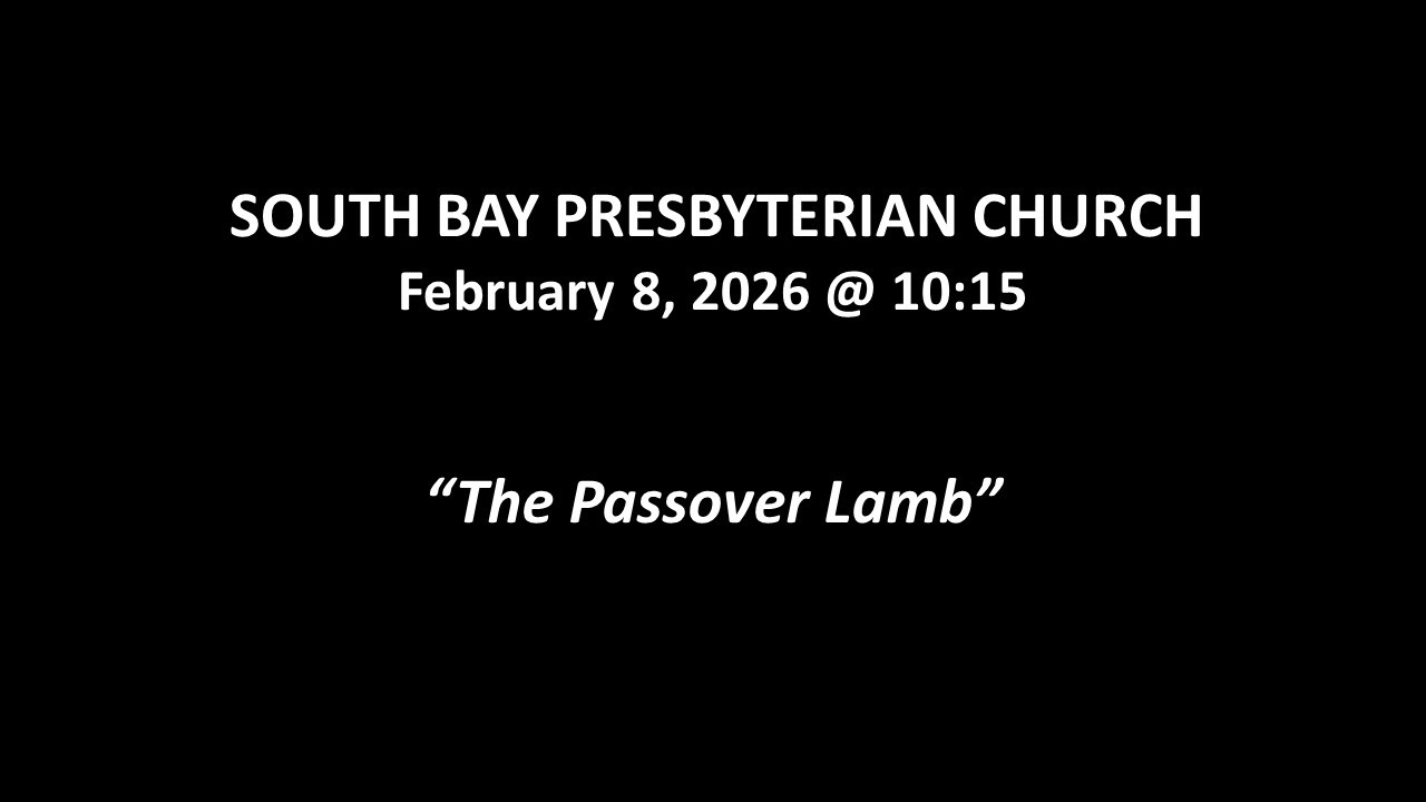 SBPC Sunday Service, February 8, 2026: Reverend Chris Coon, 