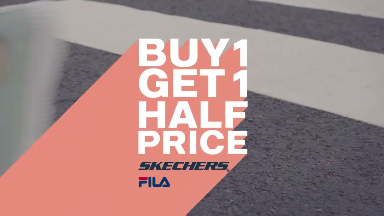 Buy One Get One Half Price on Fila and Skechers trainers. Only at Deichmann!